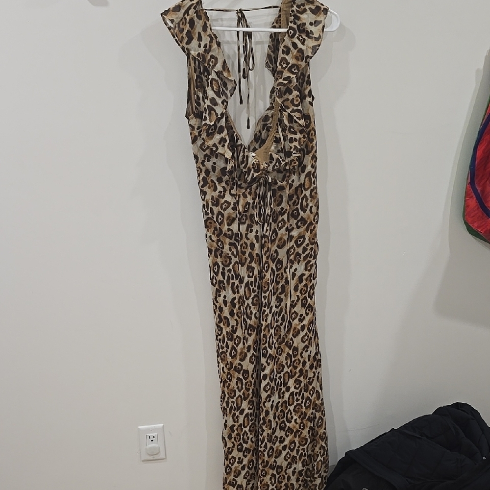 Leopard Print Maxi Dress